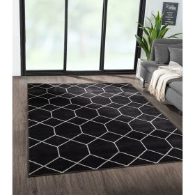 Averie Trellis Geometric Woven Area Rug