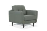 Radwan Chair; Pesto Green Leather 54962