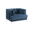 Ansario Chair; Blue Velvet 56457