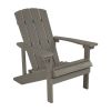 Charlestown All-Weather Adirondack Chair in Light Gray Faux Wood