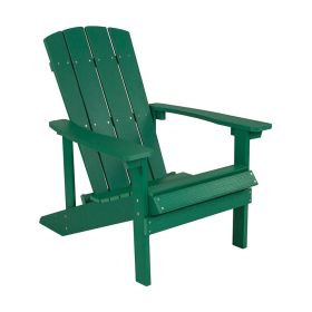Charlestown All-Weather Adirondack Chair in Green Faux Wood