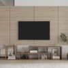 Double L-Shaped TV Stand, Display Shelf , Bookcase for Home Furniture,Walnut