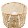 Tenedos Solid Wood Rattan 21.3" Table Lamp with In-line Switch Contro