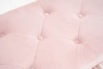 52" Bed Bench Pink Velvet