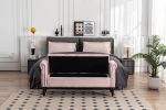 52" Bed Bench Pink Velvet