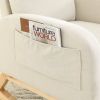 [Video] Welike 27.6"W Modern Accent High Backrest Living Room Lounge Arm Rocking Chair; Two Side Pocket(W83453708)