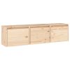 TV Cabinets 3 pcs Solid Wood Pine