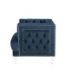 Ansario Chair; Blue Velvet 56457