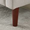 [Video] Welike Modern Fabric Single Sofa Chair; Living room chair; Comfortable Armchair with Solid Wood Legs; Tufted Chair for Reading or Lounging