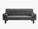 fabric sofa; medieval love seat sofa furniture; with pillows; living room button tufted sofa; pull point design