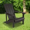 Charlestown All-Weather Adirondack Chair in Slate Gray Faux Wood