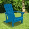Charlestown All-Weather Adirondack Chair in Blue Faux Wood