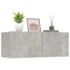 TV Cabinets 2 pcs Concrete Gray 31.5"x11.8"x11.8" Engineered Wood
