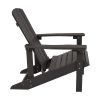 Charlestown All-Weather Adirondack Chair in Slate Gray Faux Wood