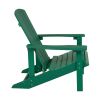 Charlestown All-Weather Adirondack Chair in Green Faux Wood