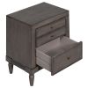 Modern Storage Nightstand with 3 Drawers