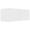 3 Piece TV Cabinet Set White Engineered Wood