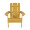 Charlestown All-Weather Adirondack Chair in Yellow Faux Wood