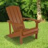 Charlestown All-Weather Adirondack Chair in Teak Faux Wood