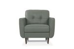Radwan Chair; Pesto Green Leather 54962
