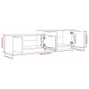 TV Cabinet High Gloss White 62.4"x14.2"x17.7" Engineered Wood