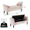 52" Bed Bench Pink Velvet
