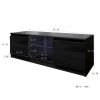 TV Cabinet Wholesale, Black TV Stand with LED Lights