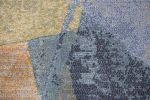 Essentials Abstract Orange; Sage; Blue; Gray; Ivory and Mauve Olefin Area Rug 8x10
