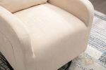 JiaDa Upholstered Recliner and Swivel Glider.Rocking Chair for Nursery in Misty Grey.Modern Style One Left Bag