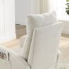 [Video] Welike 27.6"W Modern Accent High Backrest Living Room Lounge Arm Rocking Chair; Two Side Pocket(W83453708)