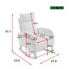 [Video] Welike 27.6"W Modern Accent High Backrest Living Room Lounge Arm Rocking Chair; Two Side Pocket(W83453708)
