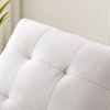 [Video] Welike Modern Fabric Single Sofa Chair; Living room chair; Comfortable Armchair with Solid Wood Legs; Tufted Chair for Reading or Lounging