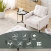[Video] Welike Modern Fabric Single Sofa Chair; Living room chair; Comfortable Armchair with Solid Wood Legs; Tufted Chair for Reading or Lounging