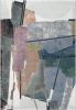 Essentials Abstract Orange; Sage; Blue; Gray; Ivory and Mauve Olefin Area Rug 8x10