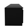 TV Cabinet Wholesale, Black TV Stand with LED Lights