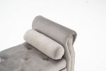 52" Bed Bench Grey Velvet