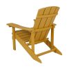 Charlestown All-Weather Adirondack Chair in Yellow Faux Wood