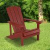 Charlestown All-Weather Adirondack Chair in Red Faux Wood