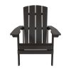 Charlestown All-Weather Adirondack Chair in Slate Gray Faux Wood