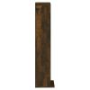 CD Cabinet Smoked Oak 8.3"x7.9"x34.6" Engineered Wood