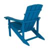 Charlestown All-Weather Adirondack Chair in Blue Faux Wood