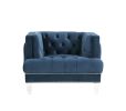 Ansario Chair; Blue Velvet 56457