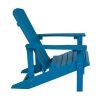 Charlestown All-Weather Adirondack Chair in Blue Faux Wood