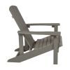 Charlestown All-Weather Adirondack Chair in Light Gray Faux Wood