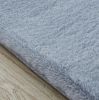 Lily Luxury Chinchilla Faux Fur Rectangular Area Rug