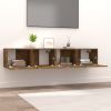 TV Cabinets 2 pcs Smoked Oak 31.5"x11.8"x11.8" Engineered Wood