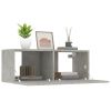 TV Cabinets 2 pcs Concrete Gray 31.5"x11.8"x11.8" Engineered Wood