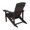 Charlestown All-Weather Adirondack Chair in Slate Gray Faux Wood