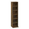 CD Cabinet Smoked Oak 8.3"x7.9"x34.6" Engineered Wood
