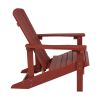 Charlestown All-Weather Adirondack Chair in Red Faux Wood